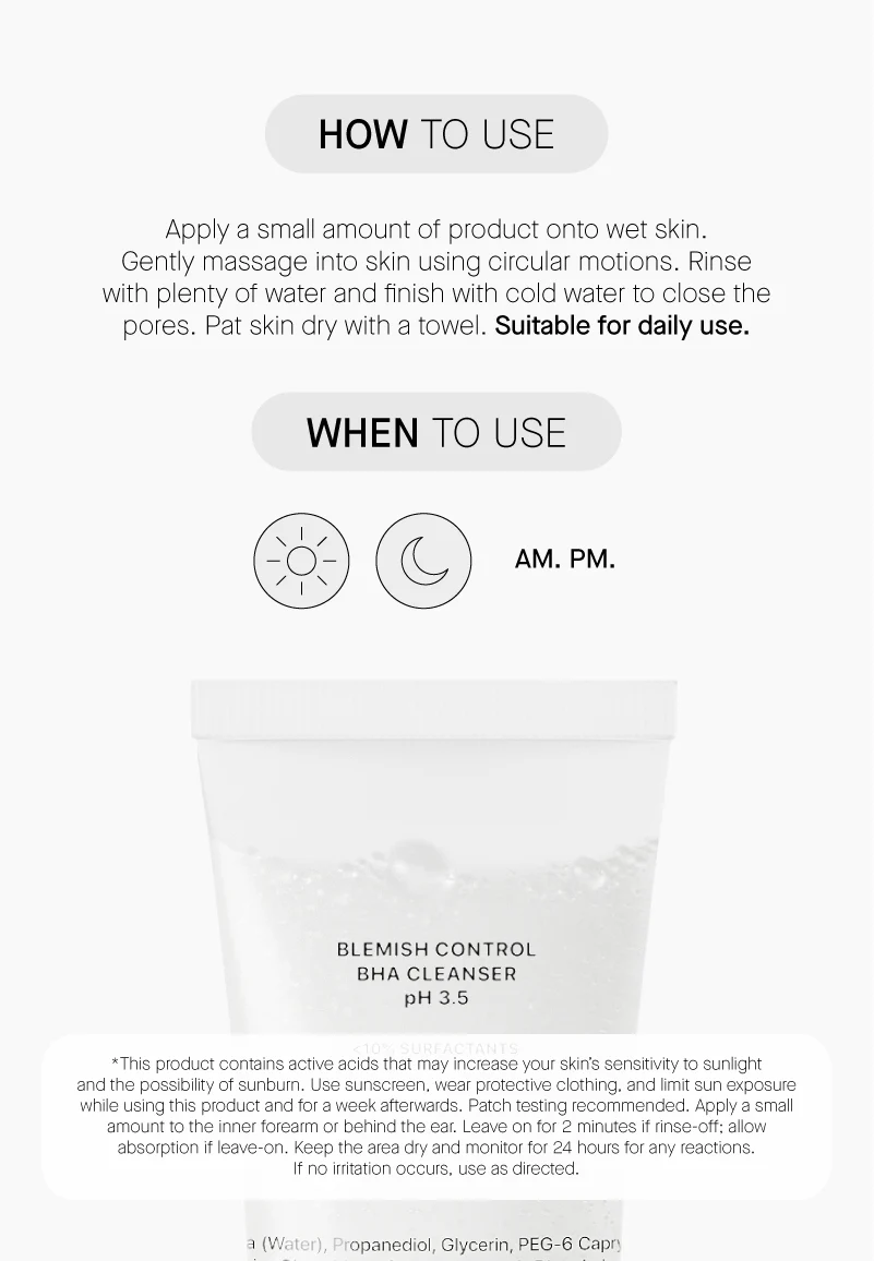 Blemish Control BHA Cleanser PH 3.5 - Image 6
